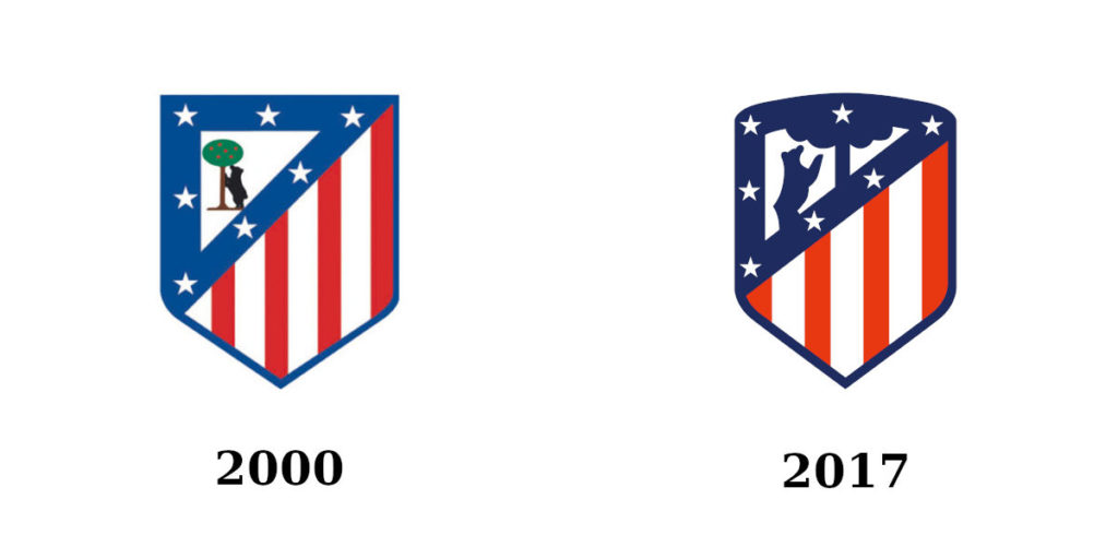 evolucion escudo atlético Madrid