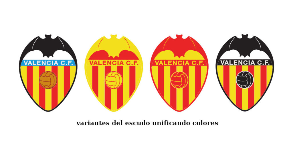Unificando colores del escudo Valencia CF