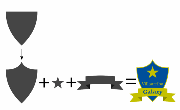 como escudo Villaarriba Galaxy