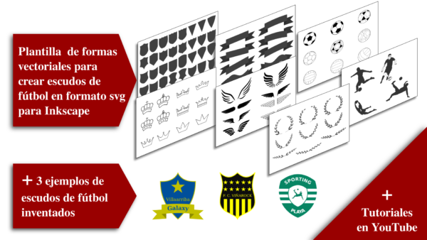 imagen plantilla para escudos de futbol